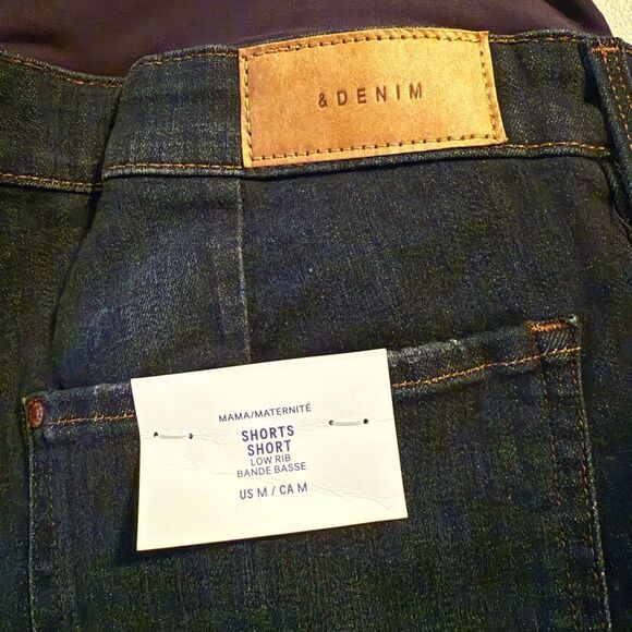 H&M MAMA DENIM SHORTS Size M - Picture 6 of 8